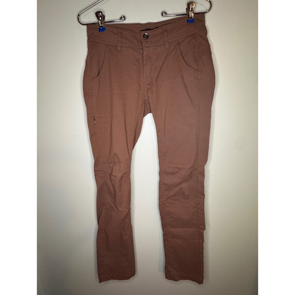 Prana Brown Hiking Pants‎ Nylon Stretch Outdoor Pants Size 0
